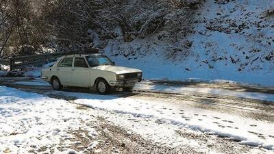  بارش برف در منطقه اشکور رحیم آباد گیلان