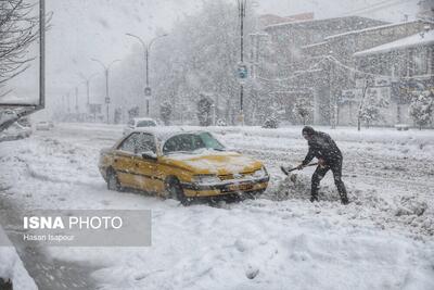  بارش سنگین برف در شهرستان سوادکوه - مازندران