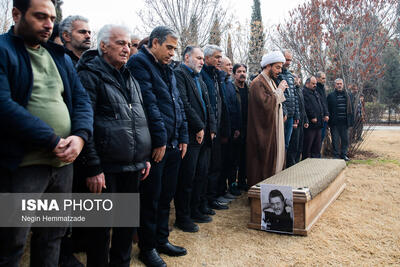 مراسم تشییع پیکر «رضا رویگری»