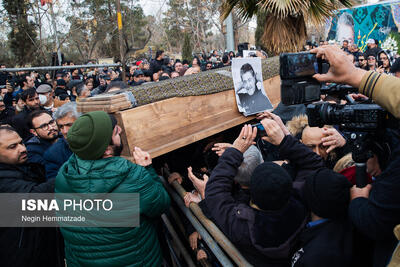 رضا رویگری در قطعه هنرمندان آرام گرفت