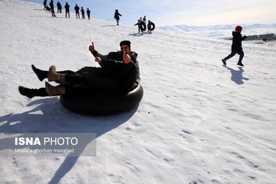  تیوپ سواری در ارتفاعات شهرستان اهر