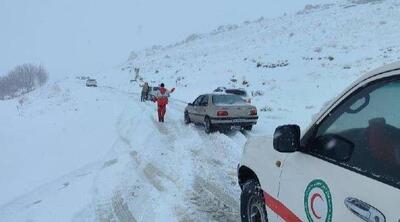 امدادرسانی هلال‌احمر به بیش از ۷ هزار گرفتار شده در برف و کولاک