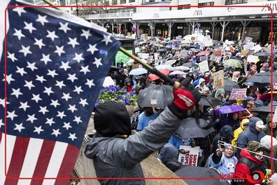  تصاویر زنده از تظاهرات گسترده مردمی در مینیاپولیس آمریکا