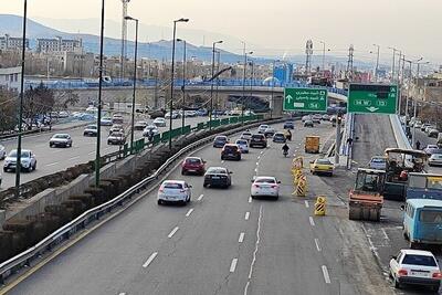  ترافیک روان در بزرگراه و معابر تهران