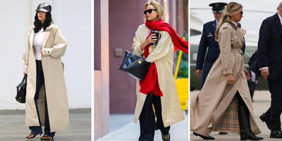  استایل با ترنچ‌کت بلند کرمی؛ پیشنهاد ستاره‌ها برای ست کردن آیتمی همیشه مد - چی بپوشم