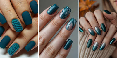  رنگ سبز اقیانوسی و 11 ایده جذاب طراحی ناخن با خاص‌ترین رنگ سال 2026 - چی بپوشم