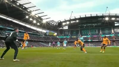 گل اول منچسترسیتی به ولورهمپتون (مرموش)