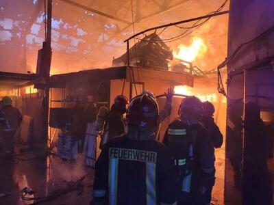 جزئیات آتش سوزی هولناک انبار چوب در مشهد