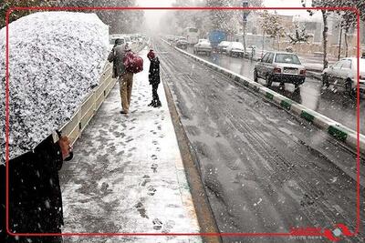  بارش برف در شهرکرد