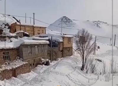  روستایی در آذربایجان شرقی که زیر برف دفن شد! - اکونیوز