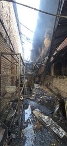 آتش‌سوزی دریک کارگاه چاپ به وسعت ۱۷۰۰ متر