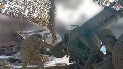  لشکر تفنگداران روسیه، سنگر نیروهای اوکراین را منهدم کردند