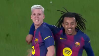 گل اول بارسلونا به اویدو توسط اولمو