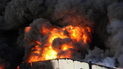  انفجار مهیب در یک کارخانه بیسکویت‌سازی در تریکالا