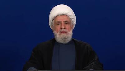  شیخ نعیم قاسم: ما برای همبستگی و حمایت از جمهوری اسلامی ایران و امام سید علی خامنه‌ای گرد هم آمدیم
