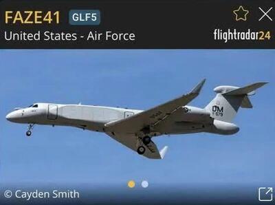 پرواز مشکوک هواپیمای جنگ الکترونیک نیروی هوایی آمریکا