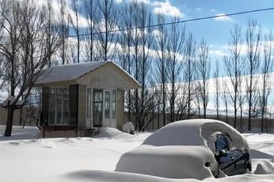 زیبایی و رازآلودی برف نیارق اردبیل در یک قاب