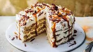 کیک یخچالی موز و گردو طرز تهیه آسان در 20 دقیقه بدون فر