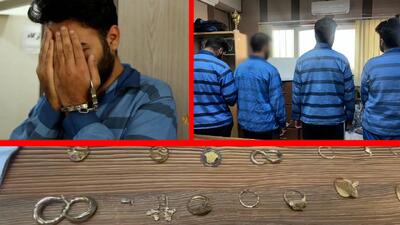 یورش مسلحانه به طلافروشی با کلاشینکف و پتک / سرقت 2.5 کیلو طلا در چند دقیقه، فرار با خودروهای سرقتی