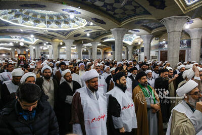  گزارش تصویری: تجمع حوزویان در محکومیت اهانت به قرآن کریم و مقدسات اسلامی