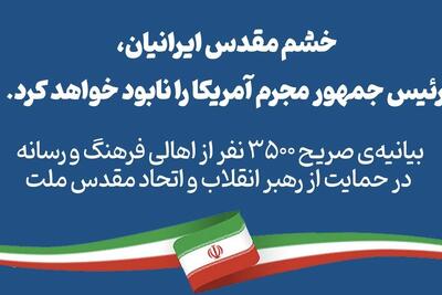  واکنش ۳۵۰۰ نفر از اهالی فرهنگ به اتفاقات اخیر | جامعه رسانه‌ای در کنار رهبر انقلاب ایستاد