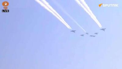  نمایش پرواز هوایی «Sindoor» با حضور Su-30MKI و MiG-29 بر فراز رژه روز جمهوری هند