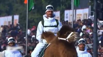 تصاویر حضور حیوانات در رژه روز ملی هند