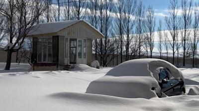  تصاویر زیبا از برف نیارق اردبیل