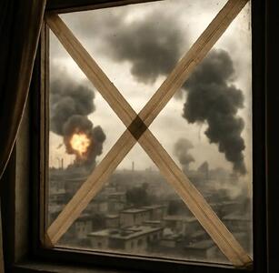 پشت پرده عجیب چسب زدن به شیشه‌ها در تهران این‌ روزها