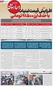 افزایش قیمت لبنیات با حذف ارز ۲۸۵۰۰ تومان