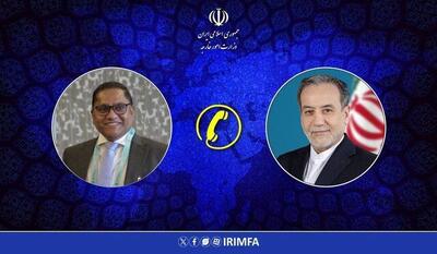  جزئیات تماس تلفنی  عراقچی و وزیر امور خارجه سریلانکا منتشر شد