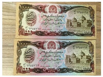  قیمت افغانی، امروز سه‌شنبه ۷ بهمن ۱۴۰۴