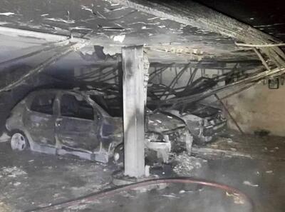 جزئیات حریق در یک ساختمان چهار طبقه در بزرگراه رسالت