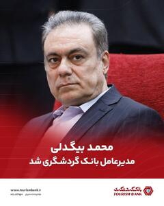  محمد بیگدلی مدیرعامل بانک گردشگری شد