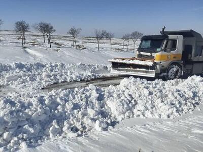  راهداری: ارتفاع برف اخیر در برخی از مناطق فیروزکوه به ۲ متر رسید