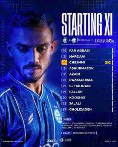 ترکیب استقلال برای دیدار با استقلال خوزستان