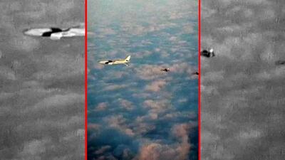  فیلم پرواز جنگنده‌ها برای ترساندن آمریکا /  برای اولین بار این جنگنده ها علیه منافع آمریکا پرواز کردند