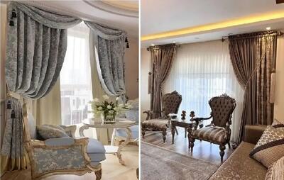  مدل به مدل پرده مناسب پذیرایی برای عید 1405؛ پرفروش ترین پرده و ست سازی با مبلمان