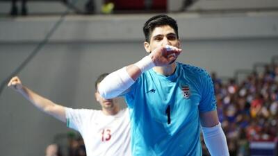  سنگربان تیم ملی فوتسال ایران در  میان چهره های منتخب AFC