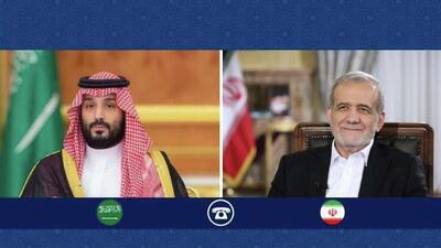 گفت‌وگوی تلفنی ولیعهد عربستان با رئیس‌جمهور ایران درباره تحولات بین‌المللی و منطقه‌ای