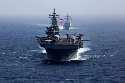 ویدیوی نحوه حمله ایران به ناو آبراهام لینکلن