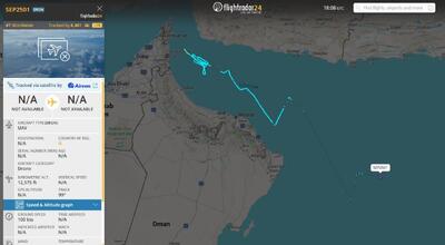 عملیات شناسایی پهپاد ایرانی در خلیج عمان