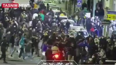  حمله اغتشاشگران با قمه به عابران پیاده در زنجان