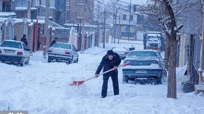  نورآباد در قرق برف