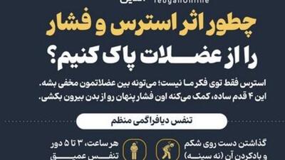  چطور اثر استرس و فشار را از عضلات پاک کنیم؟