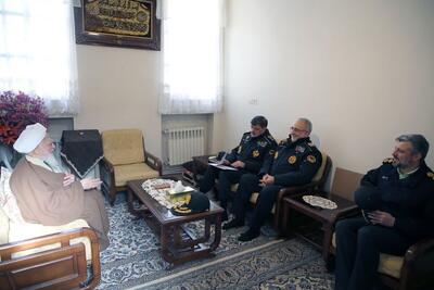  سردار رادان با آیت الله جوادی آملی دیدار کرد