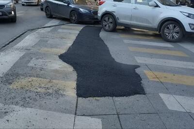  عملیات ضربتی چاله زدایی و لکه گیری در معابر شهر تبریز آغاز شد