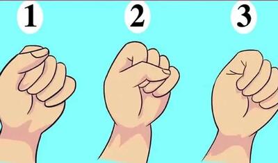  تست شخصیت شناسی از مدل مشت کردن دست