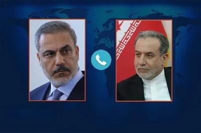 گفت‌وگوی تلفنی وزیر امور خارجه ایران و ترکیه
