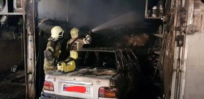  حادثه آتش‌سوزی در بازار آهن شادآباد